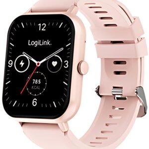 LogiLink Smartwatch "Edge", écran LCD tactile 1,83", pink