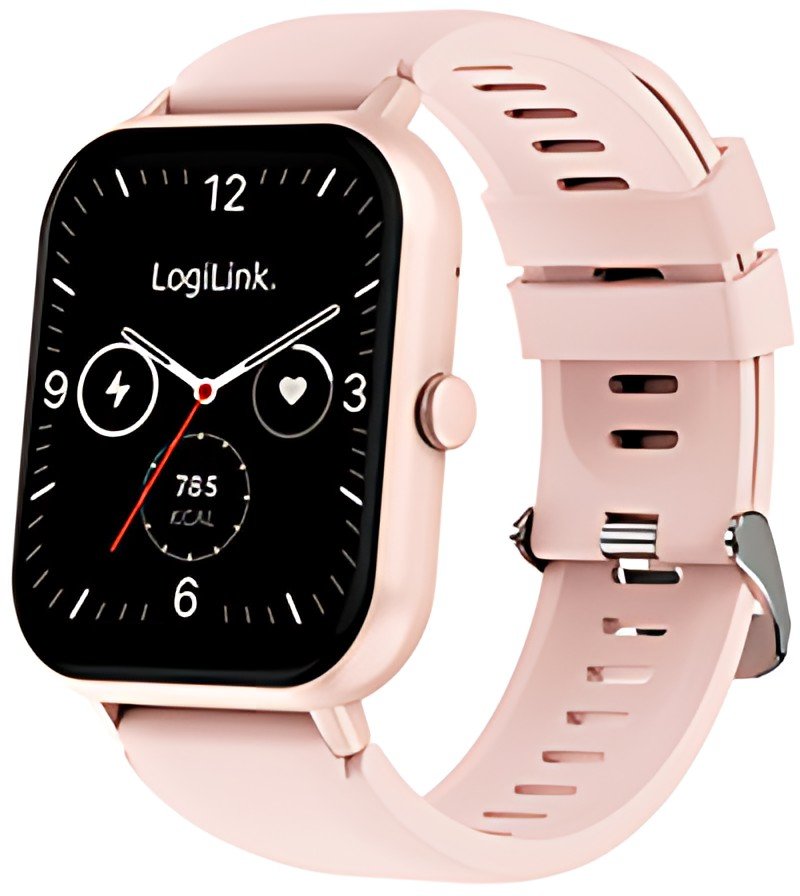 LogiLink Smartwatch "Edge", écran LCD tactile 1,83", pink