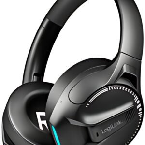 LogiLink Casque gaming BT 6.0 THUNDER BLUE, bluetooth, noir