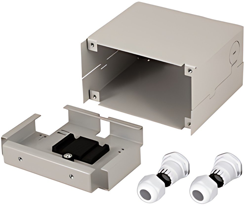 LogiLink Boîte d'épissures fibre optique pour rail DIN, gris