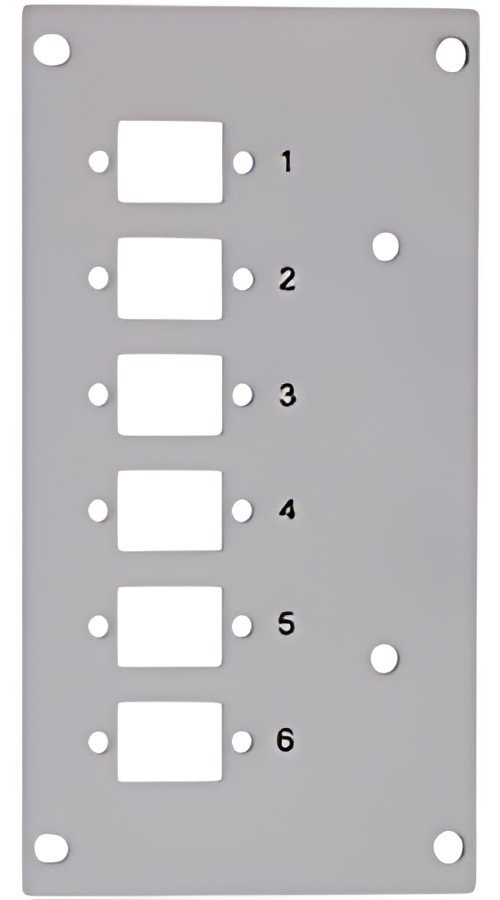 LogiLink Façade pour boîte d'épissures, pour 6 ports