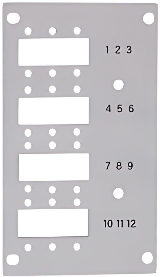 LogiLink Façade pour boîte d'épissures, pour 12 ports