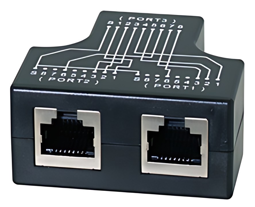 LogiLink RJ45 Anschlussdoppler, 2x 10/100 BaseT