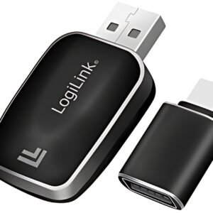 LogiLink Adaptateur auto BT 5.0, compatible bluethooth, noir