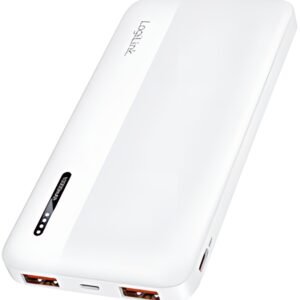 LogiLink Powerbank, 10.000 mAh, 2x USB-A, 2x USB-C, blanc