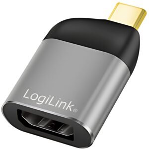 LogiLink USB-C - Adaptateur DisplayPort, boîtier en aluminium