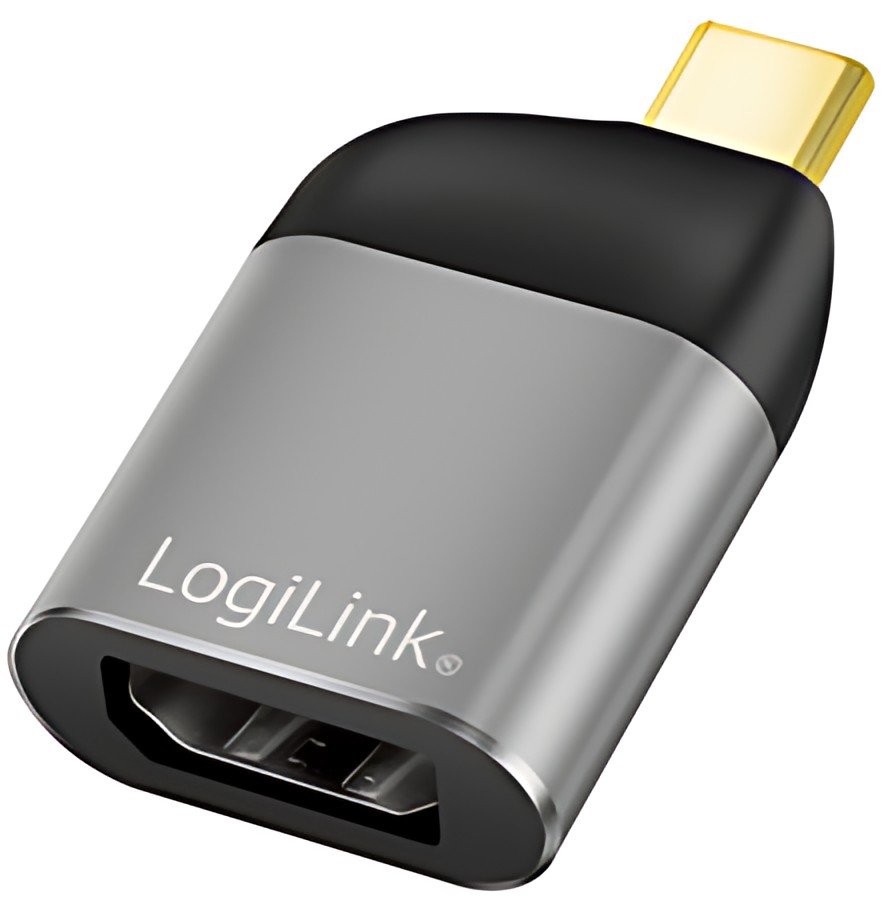LogiLink USB-C - Adaptateur DisplayPort, boîtier en aluminium