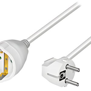LogiLink Rallonge électrique avec prises terre, 10 m, blanc