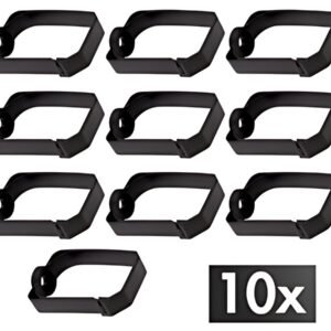 LogiLink Jeu d'étriers guide-câbles 19", plastique, 44x70mm