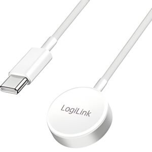 LogiLink Smartwatch-Induktions-Ladekabel für Apple, weiß