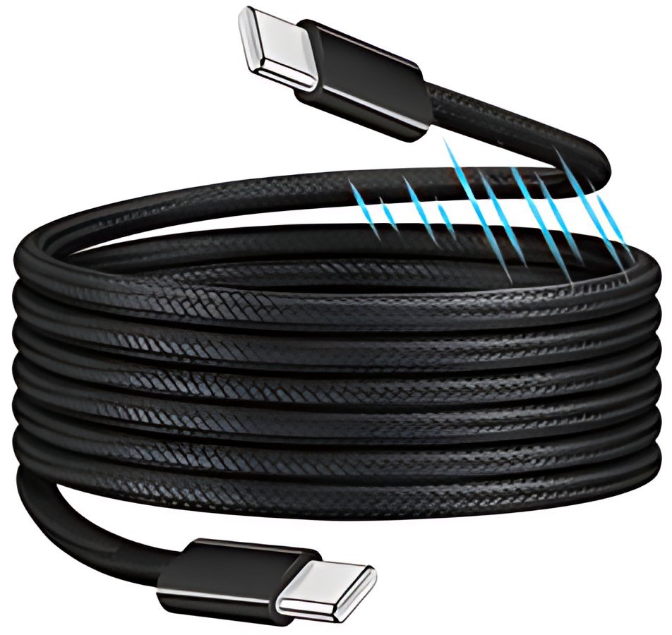 LogiLink Câble magnétique charge & données, USB-C, 1,0 m