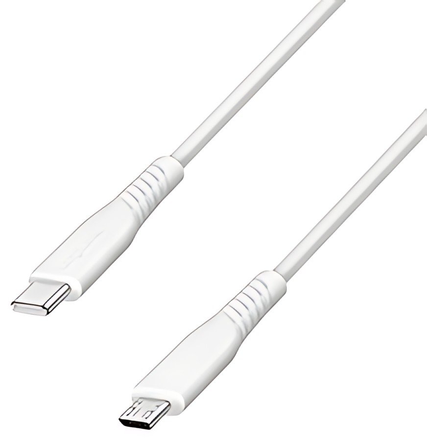 LogiLink USB 2.0 Kabel, USB-C - Micro USB-B, 0,5 m, weiß