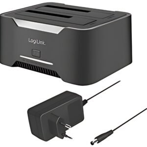 LogiLink USB 3.2 Dual Festplatten Docking Station, 2,5"/3,5"