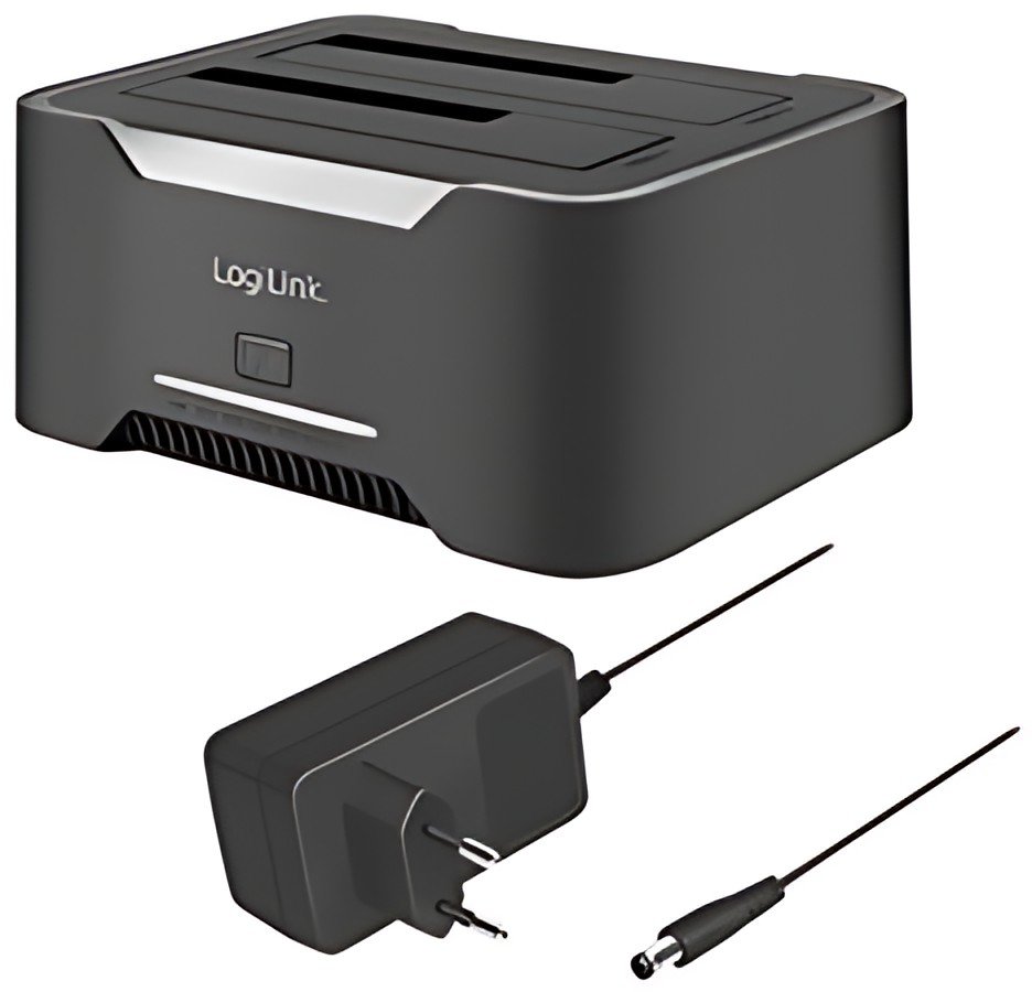 LogiLink USB 3.2 Dual Festplatten Docking Station, 2,5"/3,5"