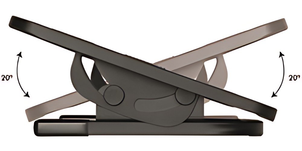 Repose-pieds LogiLink, réglable en hauteur, noir