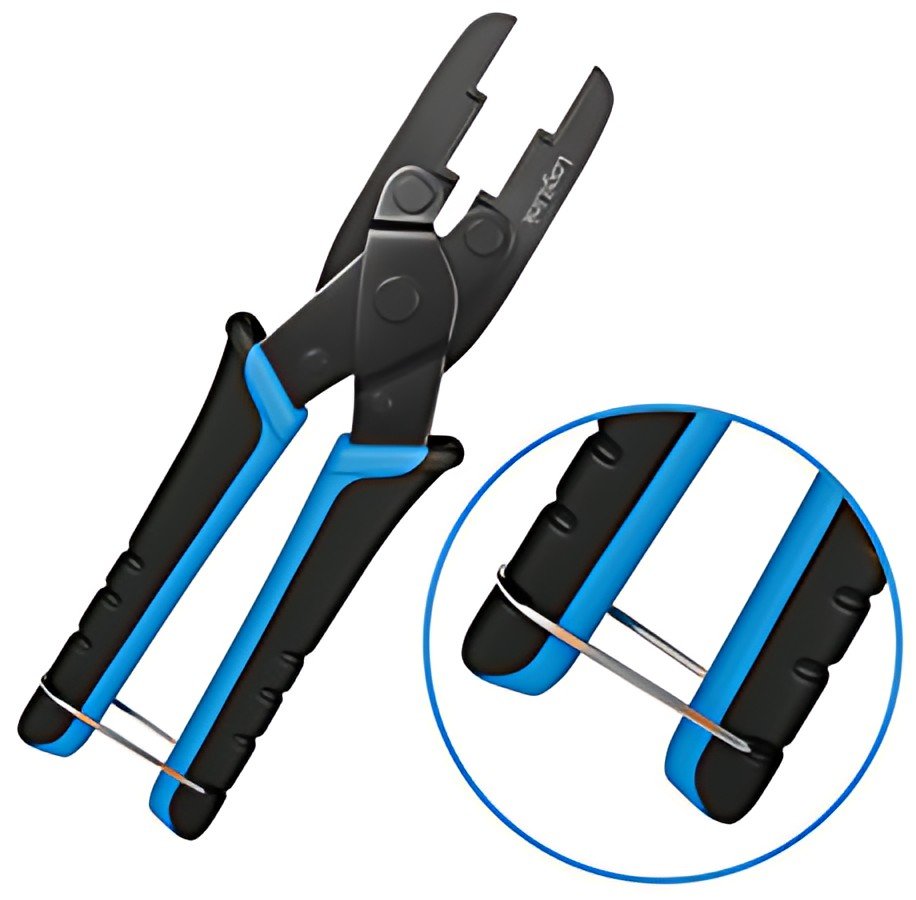 Pince à sertir LogiLink pour modules Keystone et amp; RJ45, noir/bleu