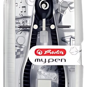herlitz Compas à réglage rapide my.pen, noir/gris, boîte