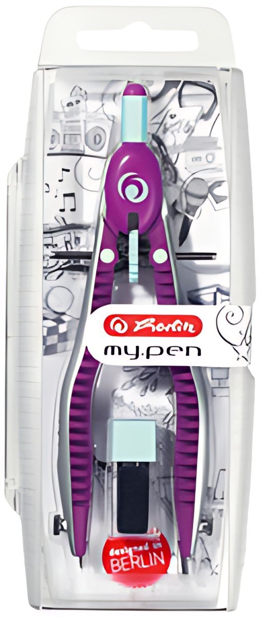 herlitz Compas à réglage rapide my.pen, lilas/menthe