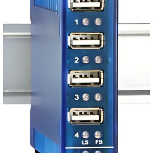 W&T Hub USB 2.0 pour utilisation industrielle, 4 ports pour