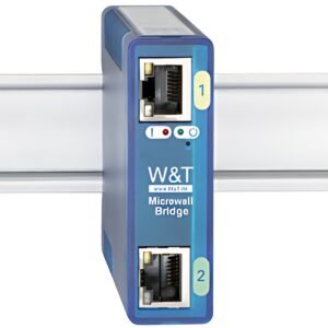 W&T Microwall Bridge, IP20, boîtier en plastique, bleu