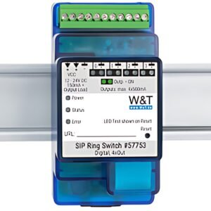 W&T Commutateur SIP Ring Switch 4xOut, 10/100 BaseT, bleu