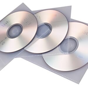 proOFFICE Pochette pour CD/DVD, pour 1 CD/DVD, transparent