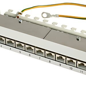 Telegärtner Panneau de brassage 10", Cat.6(prof) 1U, 12 RJ45