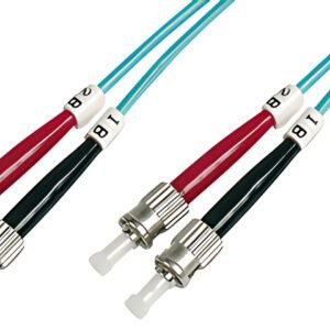 DIGITUS Câble patch à fibres optiques, 2xST - 2xST, OM3, 2m