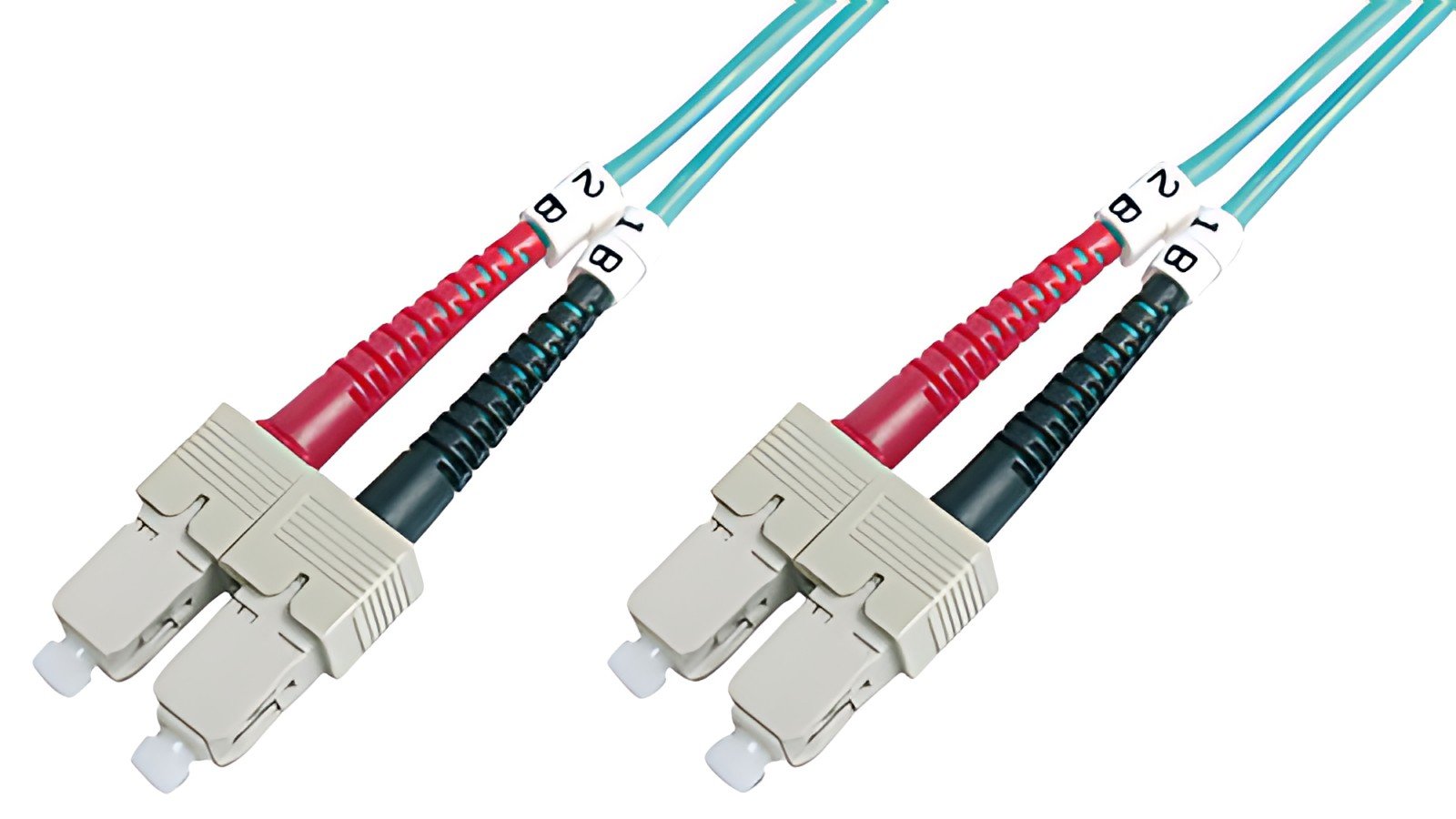 DIGITUS Câble à fibre optique, SC-Duplex - SC-Duplex, OM3,1m