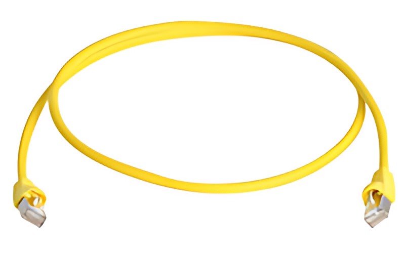 Telegärtner Câble patch, Cat.6A (profond), S/FTP,0,5 m jaune
