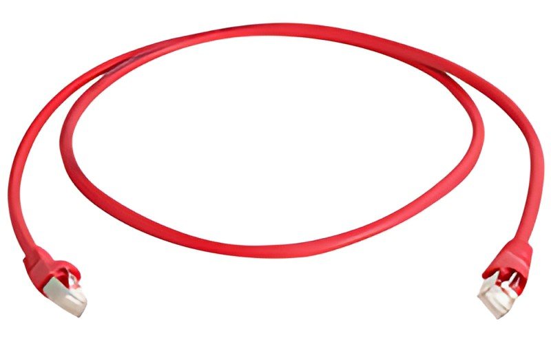 Telegärtner Câble patch, Cat.6A, S/FTP (profond), 5 m, rouge