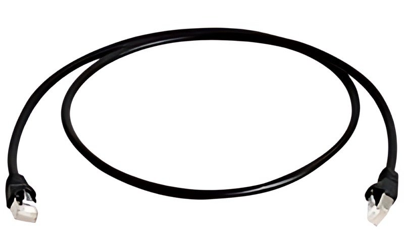 Telegärtner Câble patch, Cat.6A, S/FTP (profond) 25,0 m,noir