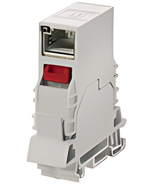 Telegärtner Connecteur pour rail STX, + femelle RJ45