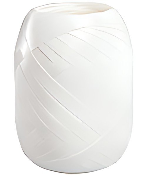 SUSY CARD Bolduc en pelote, lisse, 5 mm x 20 m, blanc