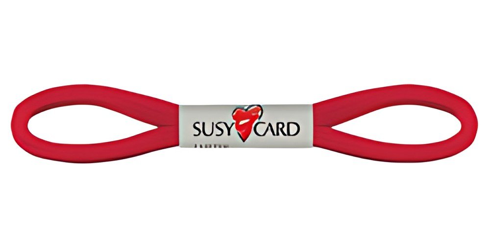 SUSY CARD Ruban cadeau "Easy", 6 mm x 3 m, rouge