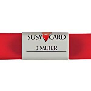 SUSY CARD Ruban cadeau "double satin", 15 mm x 3 m, rouge