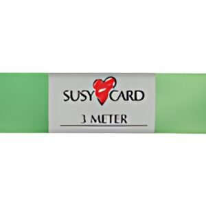 SUSY CARD Ruban cadeau "double satin", 15 mm x 3 m, vert