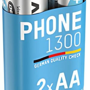 ANSMANN Pile Dect NiMH, Mignon AA, 1.300 mAh, blister de 2