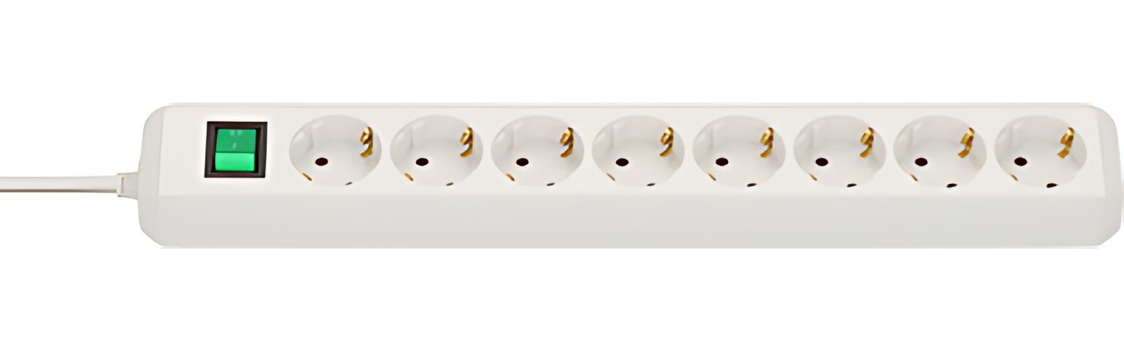 brennenstuhl Steckdosenleiste "Eco-Line", 8-fach, weiß