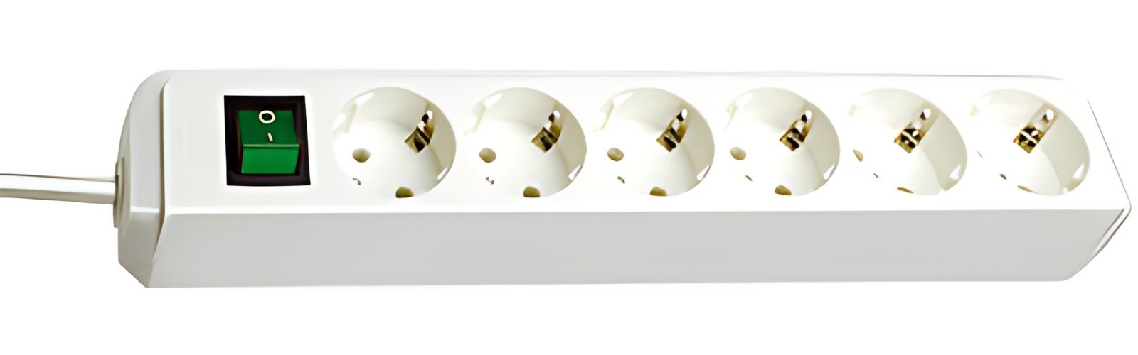 multiprise brennstuhl « Eco-Line », 6 prises, blanc