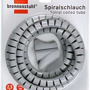 brennenstuhl Tuyau spiralé pour câbles, longueur: 2,5 m,gris