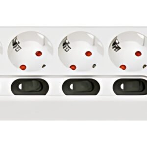 multiprise brennstuhl, commutable individuellement, blanc
