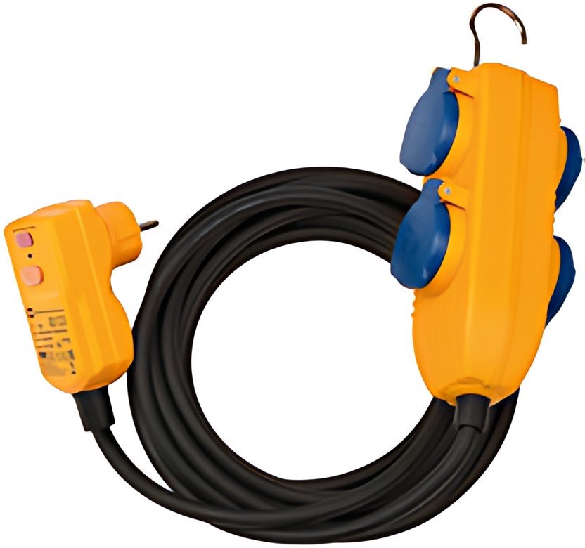 Câble adaptateur de protection Brennstuhl IP54, quadruple, longueur : 5,00 m