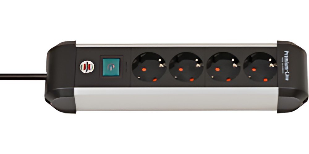 multiprise brennstuhl Premium Alu-Line, 4 prises