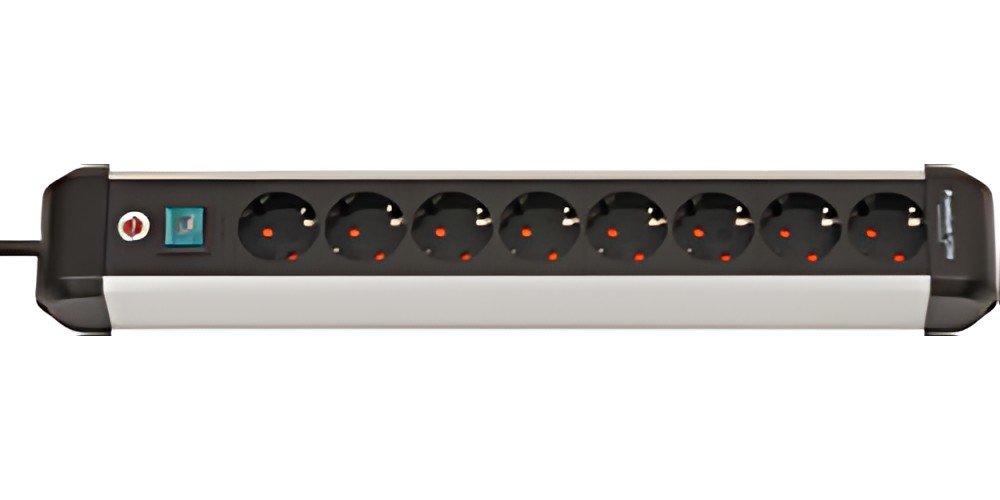 multiprise brennstuhl Premium Alu-Line, 8 prises