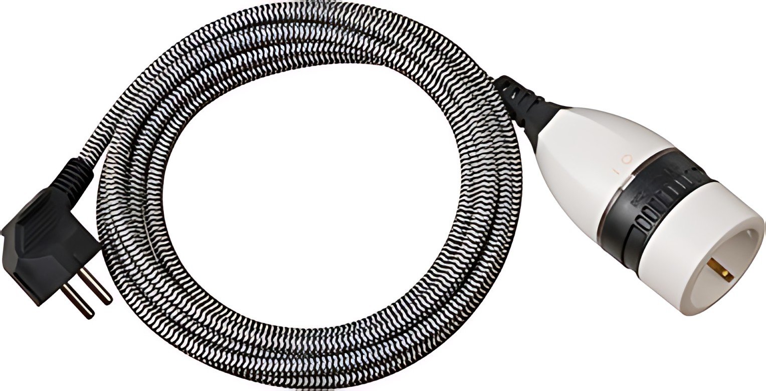Rallonge Brennstuhl, noir/blanc, 3,0 m