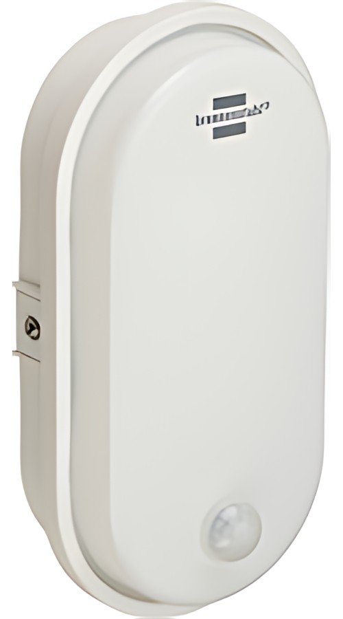 brennenstuhl Lampe LED ovale à détecteur de mouvement, blanc