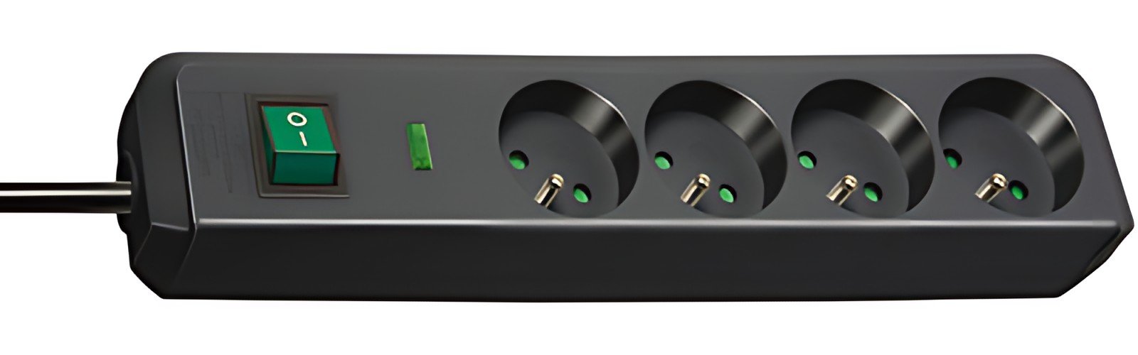 brennenstuhl Prolongateur multiprise "Eco-Line", 4 prises