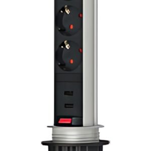 prise brennstuhl "Tower Power", 3 prises, USB
