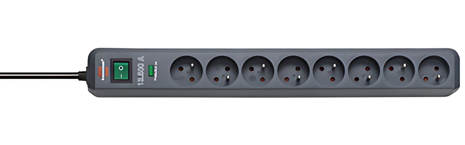 brennenstuhl Prolongateur multiprise "Eco-Line", 8 prises